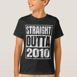 Straight Outta 2010 Clic Years Birth Of Birthday V T-Shirt