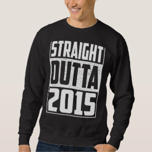 Straight Outta 2015 7th Birthday Vintage Men & Wo Sweatshirt