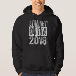 Straight Outta 2018 4 Years Old  Vintage 4th Birth Hoodie