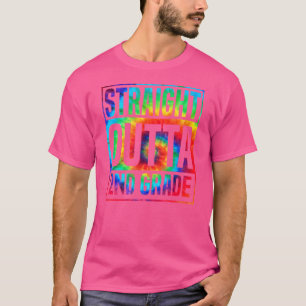 Straight Outta 2nd Grade Tie Dye For Men Women T-Shirt