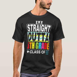 Straight Outta 5th Grade Graduation Boys Girls 20 T-Shirt