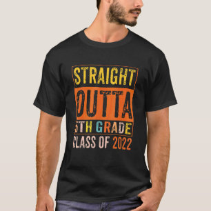 Straight Outta 5th Grade Great Graduation Vintage T-Shirt