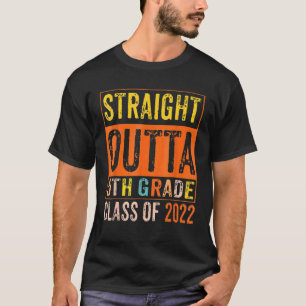 Straight Outta 5th Grade Great Graduation Vintage T-Shirt