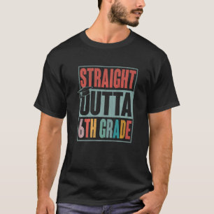 Straight Outta 6th Grade Graduation Kids T-Shirt