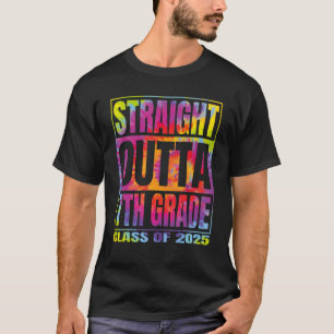 Straight Outta 7th Grade Graduation 2025 Class Sev T-Shirt