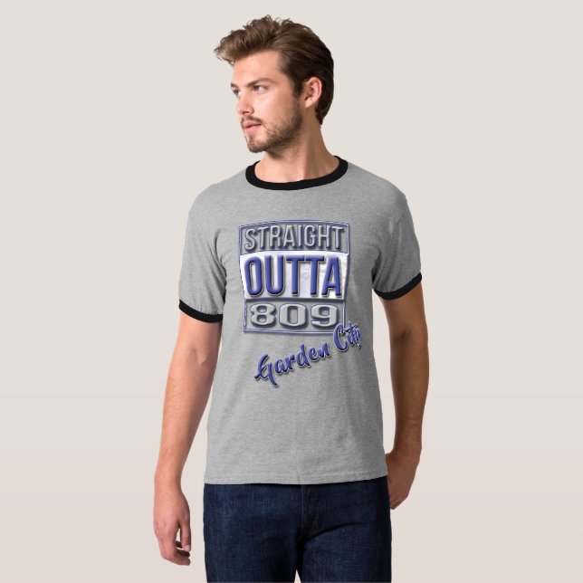 Straight Outta 809 T-Shirt (Front Full)