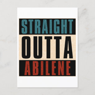 Straight Outta Abilene Texas TX Postcard