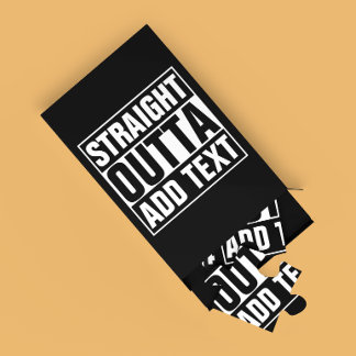 STRAIGHT OUTTA - add your text here/create own Jigsaw Puzzle