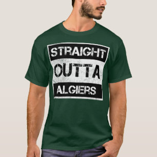 Straight Outta Algiers Algeria Vintage Distressed T-Shirt