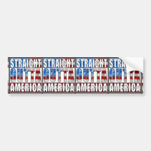 Straight Outta America.jpg Bumper Sticker