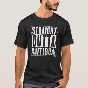 Straight Outta Antigua Vintage Distressed Funny T-Shirt