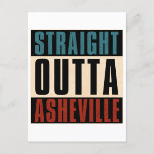 Straight Outta Asheville North Carolina NC Postcard