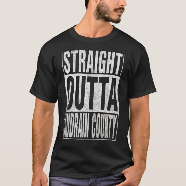 STRAIGHT OUTTA AUDRAIN COUNTY Cool Home Quote T-Shirt (Front)