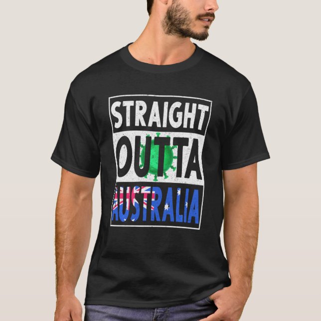 Straight Outta Australia Flu  Men Women Kids Sweat T-Shirt (Front)