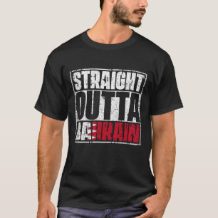 Straight Outta Bahrain Flag T-Shirt