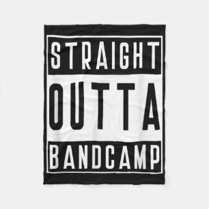 Straight Outta Band Camp Funny Marching Band Tee  Fleece Blanket