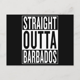 straight outta Barbados Postcard