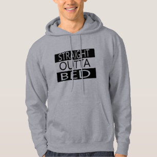 straight outta bed funny t-shirt hoodie design