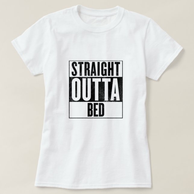 Straight Outta Bed Tank Top (Design Front)