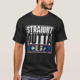 Straight Outta Belise Flag T-Shirt