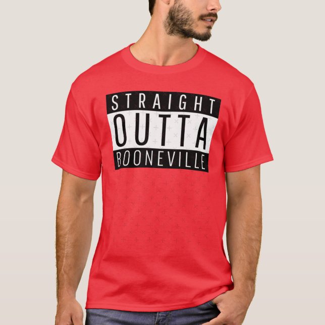 Straight Outta Booneville Mississippi Booneville M T-Shirt (Front)