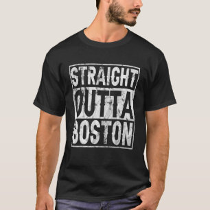 Straight Outta Boston Massachusetts Visitors Tee