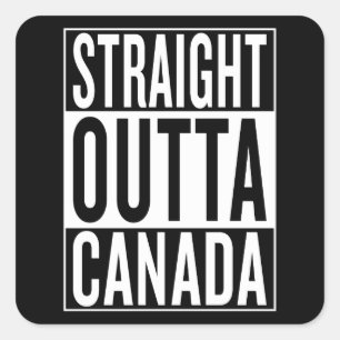 straight outta Canada Square Sticker