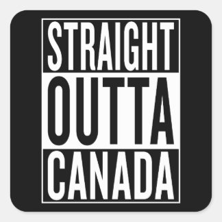 straight outta Canada Square Sticker