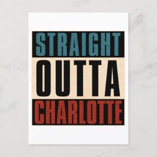 Straight Outta Charlotte North Carolina NC USA Postcard