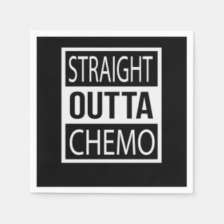 Straight Outta Chemo Funny Battle Cancer Gift Napkin