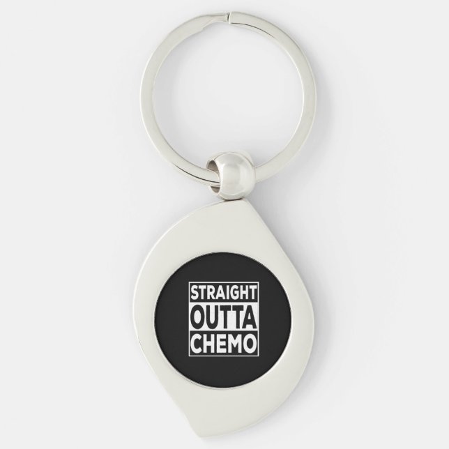 Straight Outta Chemo Key Ring (Front)