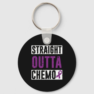 Straight Outta Chemo Pancreatic Cancer Survivor Key Ring