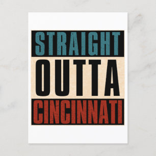 Straight Outta Cincinnati Ohio OH Postcard