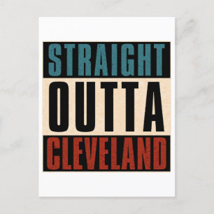 Straight Outta Cleveland Ohio OH Holiday Postcard