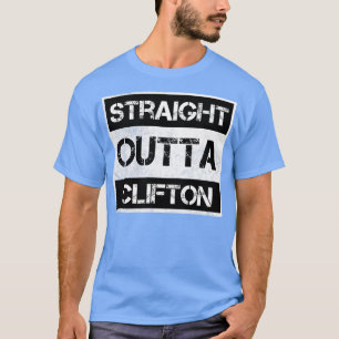 Straight Outta Clifton city New Jersey Vintage Dis T-Shirt