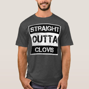 Straight Outta Clovis California Vintage Distresse T-Shirt
