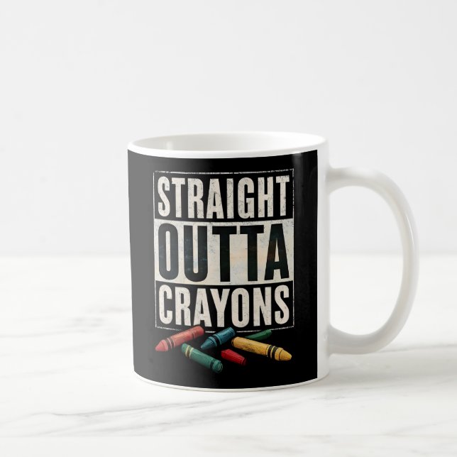 Straight Outta Crayons Coffee Mug (Right)