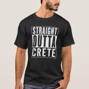 Straight Outta Crete Vintage Distressed Funny T-Shirt