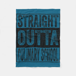 Straight outta culinary school class of 2026 fleece blanket