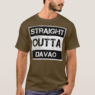 Straight Outta Davao City Philippines Vintage Dist T-Shirt