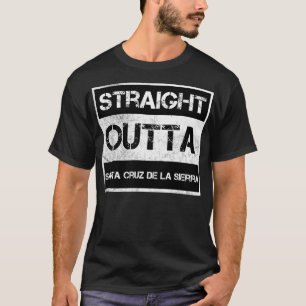 Straight Outta de la Sierra Bolivia Vintage Distre T-Shirt