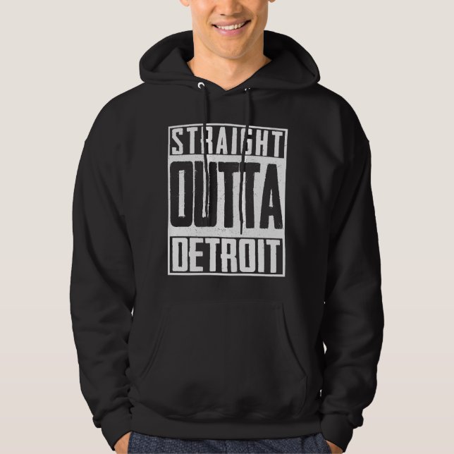 Straight Outta Detroit Pride Patriot Hoodie (Front)