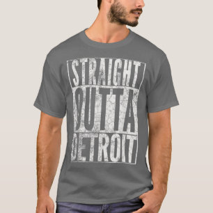 STRAIGHT OUTTA DETROIT SHIRT Michigan  Vintage
