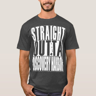 Straight Outta Discovery Harbour Hawaii White Ink  T-Shirt