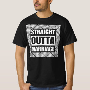 Straight Outta Divorce Party Squad Party Squad T-Shirt