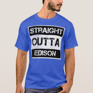 Straight Outta Edison New Jersey Vintage Distresse T-Shirt