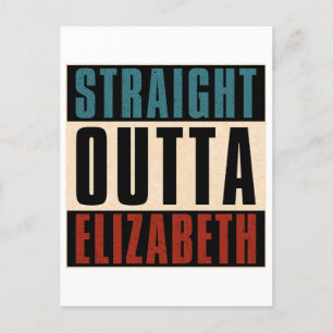 Straight Outta Elizabeth New Jersey NJ Postcard