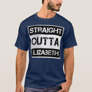 Straight Outta Elizabeth New Jersey Vintage Distre T-Shirt