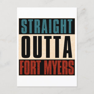 Straight Outta Fort Myers Florida FL Postcard