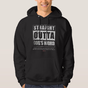 Straight Outta Gods Word John 3 16 Jesus Christian Hoodie